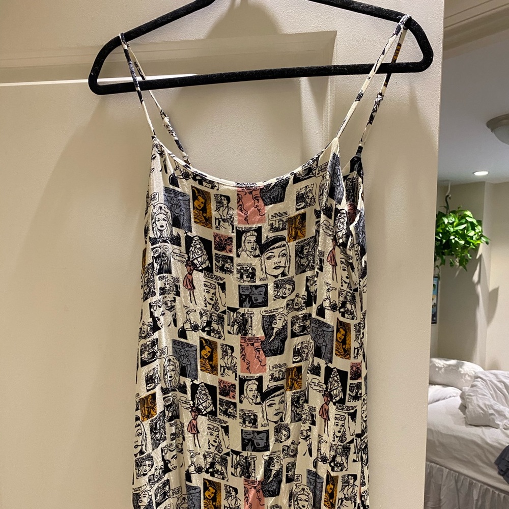 Reformation abstract portrait dress